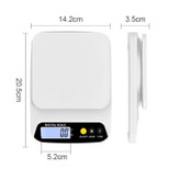 ترازو آشپزخانه دیجیتال مدل scale-Stainless حداکثر ظرفیت قابل اندازهگیری 10 کیلوگرم با دقت اندازهگیری 1 گرم