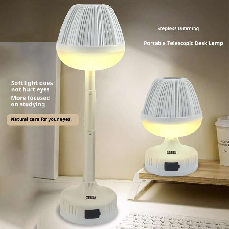 آباژور رومیزی شارژی LED مدل TL-9718 | چراغ خواب مدرن قارچی